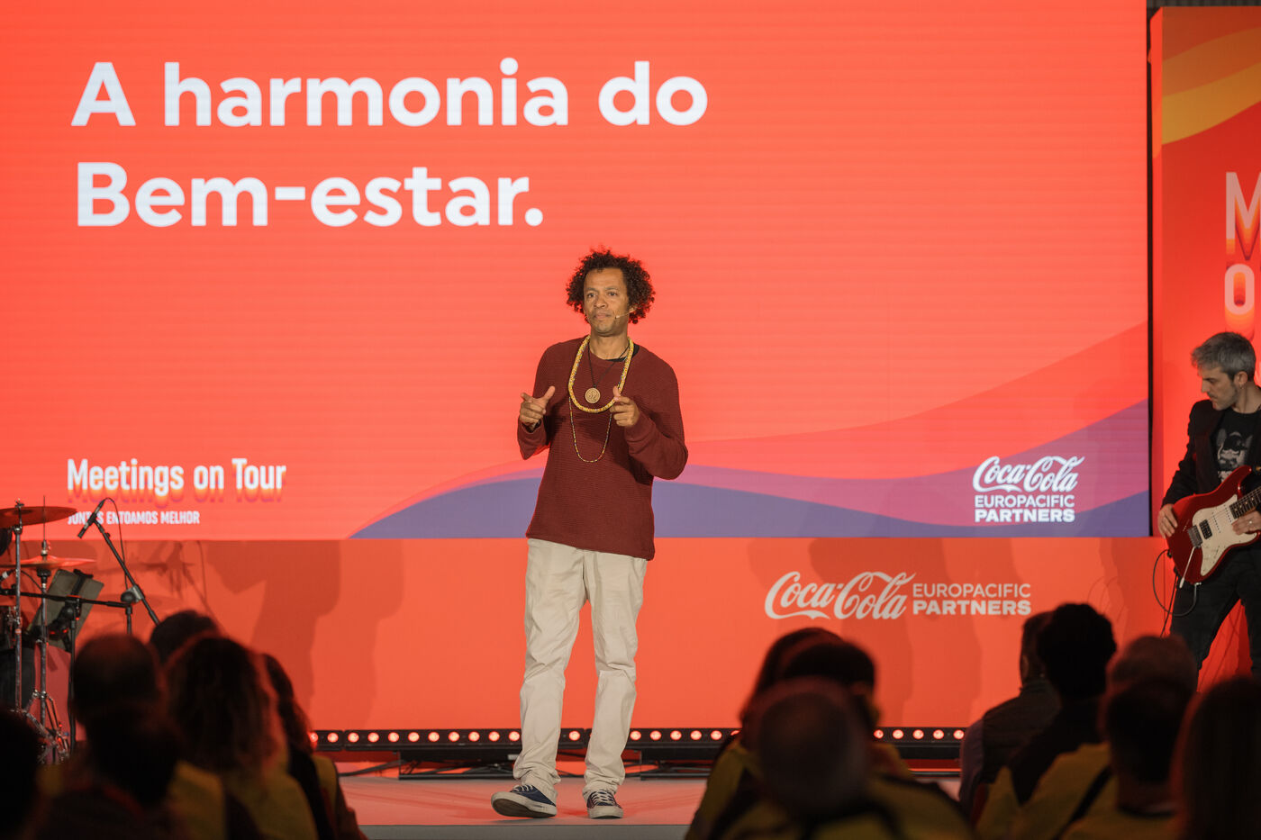 Wellbeing moment during the Coca-Cola corporate event in Azeitão