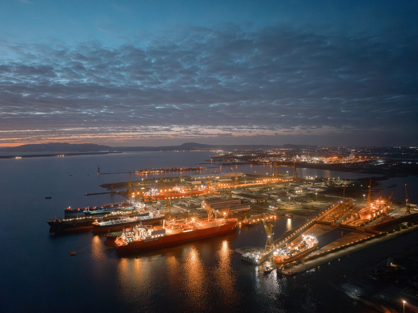 Shipyard, Aerial View