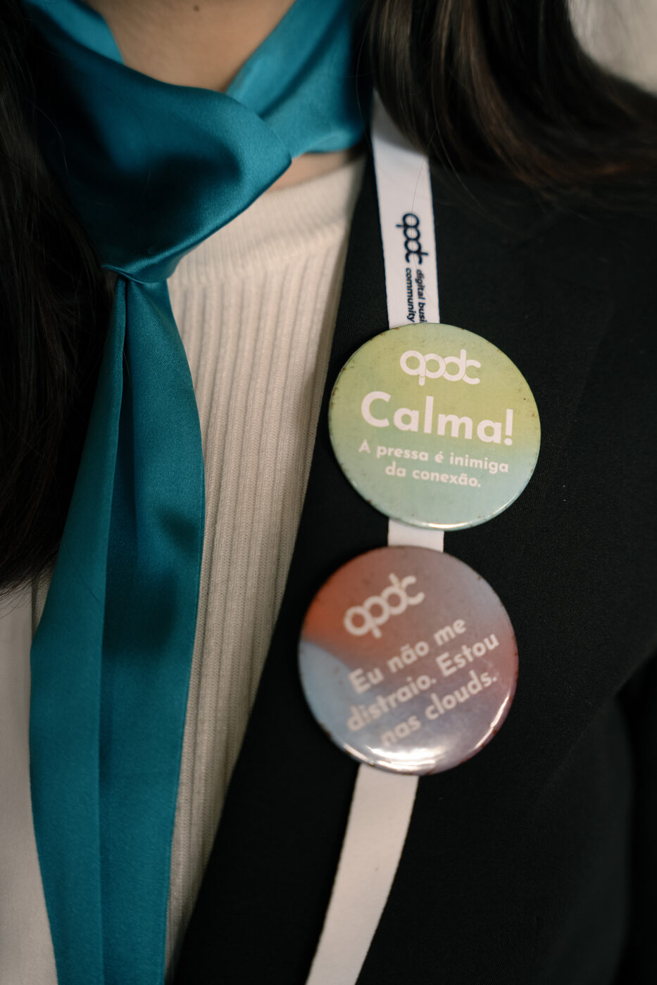 Attendee badge at the APDC EVOLVE Summit, Porto Business School
