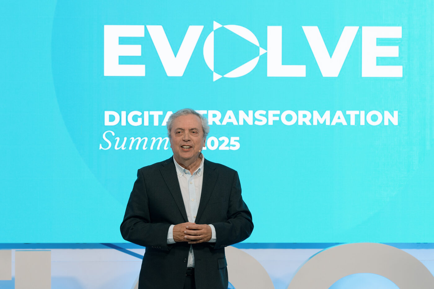 Keynote on stage at the APDC EVOLVE Digital Transformation Summit
