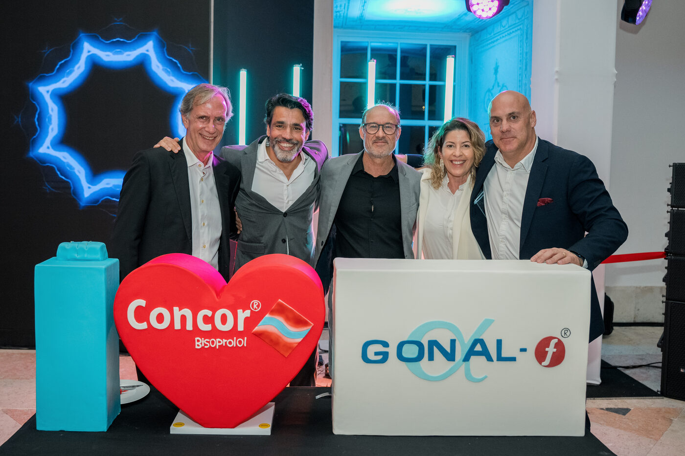 João Manzarra como apresentador na convenção da Merck Portugal em Alcobaça