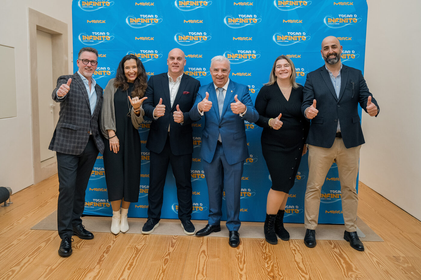 Photocall «Tocar o Infinito» na convenção da Merck Portugal, Alcobaça