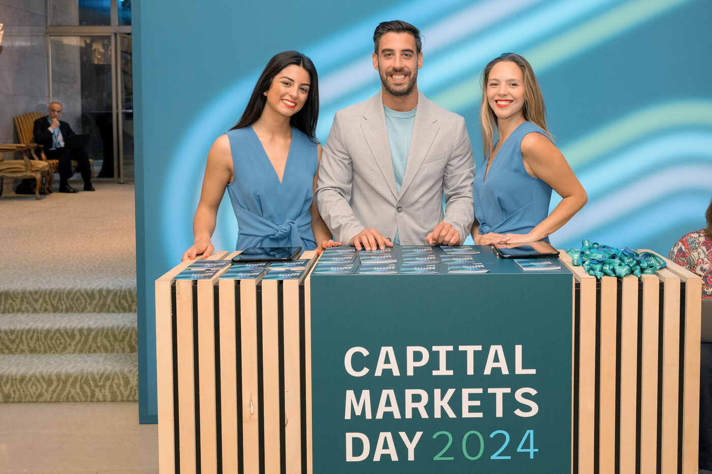 Reception team at REN's Capital Markets Day, Hotel Ritz Lisboa