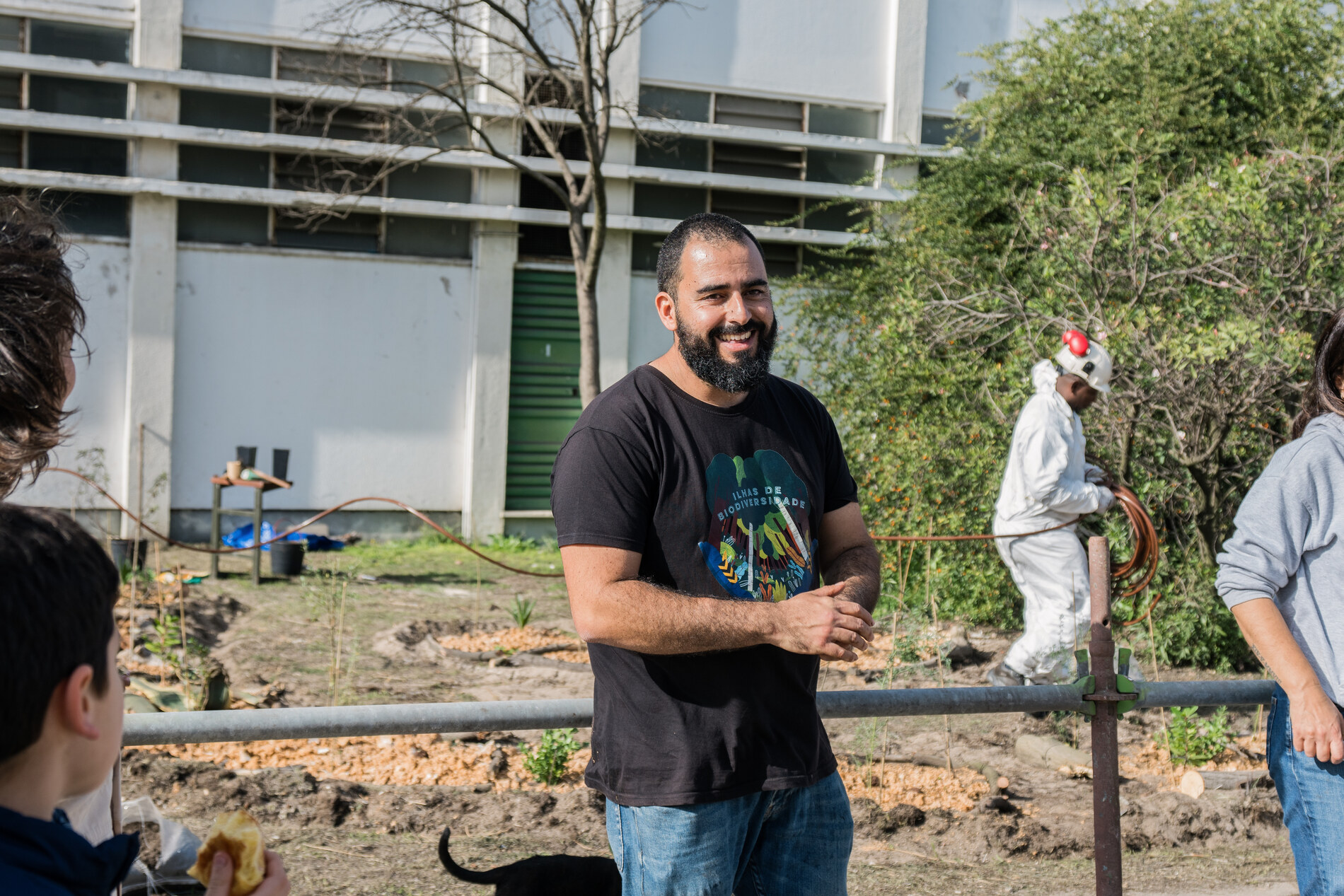 Vítor Gordo, founder of Syncview, at a Biodiversity Islands planting