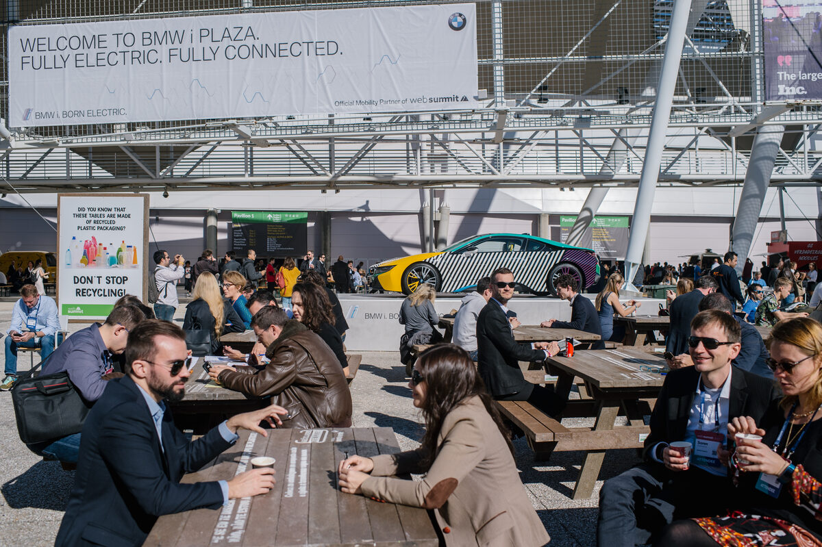 BMW stand at Web Summit in Lisbon, brand photography and video